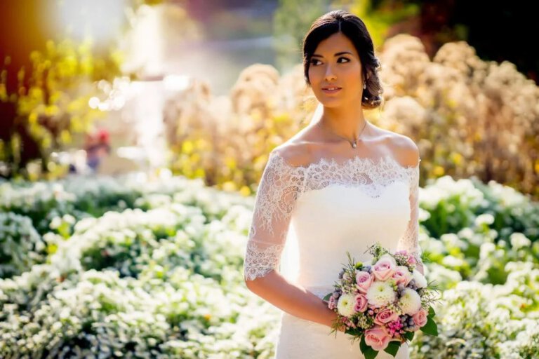 Romantisches Brautpaar Palmengarten Frankfurt